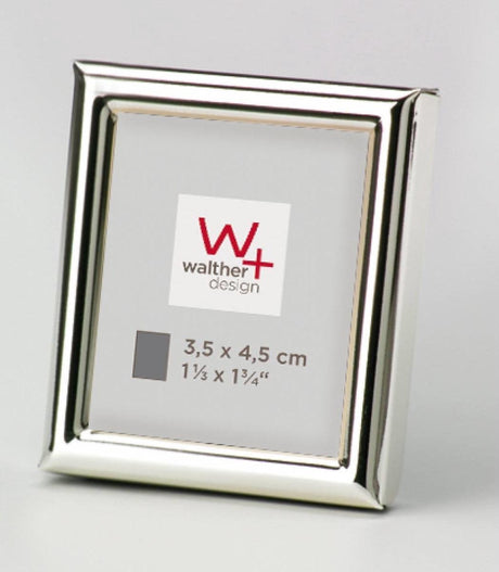 Walther design chloe - fotolijst - fotoformaat 3,5 x 4,5 cm - zilver