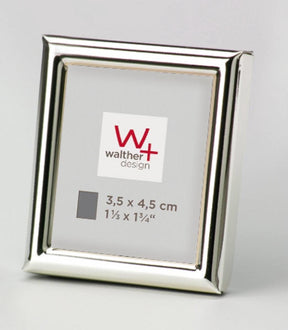 Walther design chloe - fotolijst - fotoformaat 3,5 x 4,5 cm - zilver