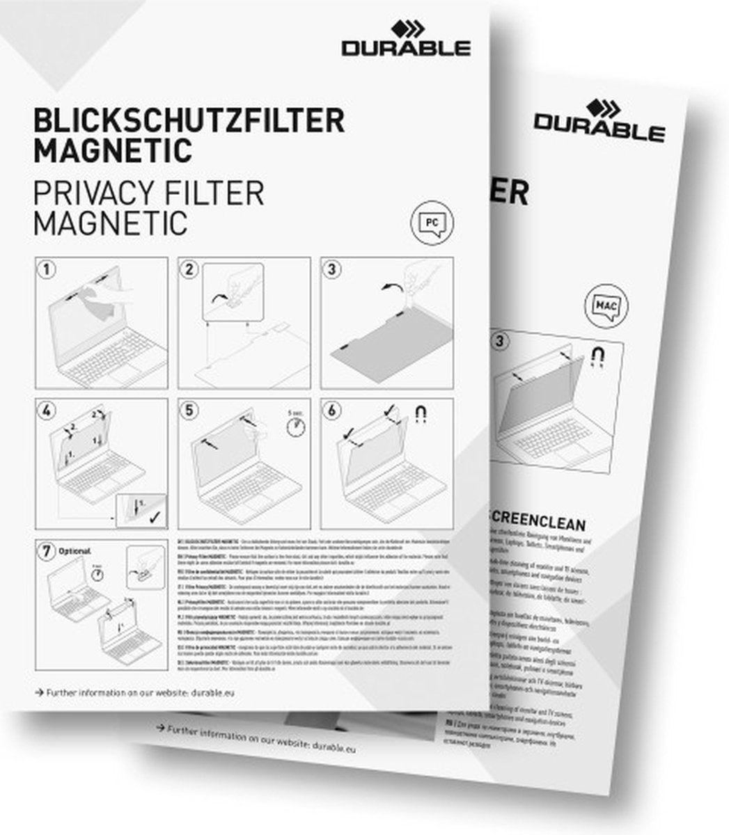 Durable 514357 privacyfolie 33,8 cm (13,3)