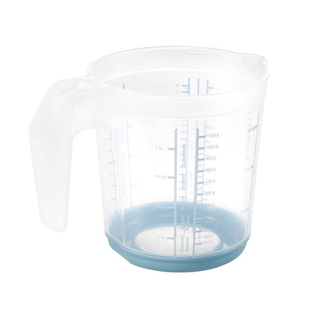 Keeeper kunststof maatbeker anti-slip 1l ø13,5x14cm nordic blue
