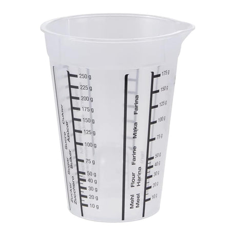 Keeeper kunststof maatbeker 0,25l ø8,5x11,5cm transparant