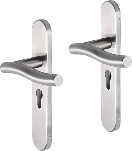 Impresso chester rvs geborsteld op ovaal schild pc55