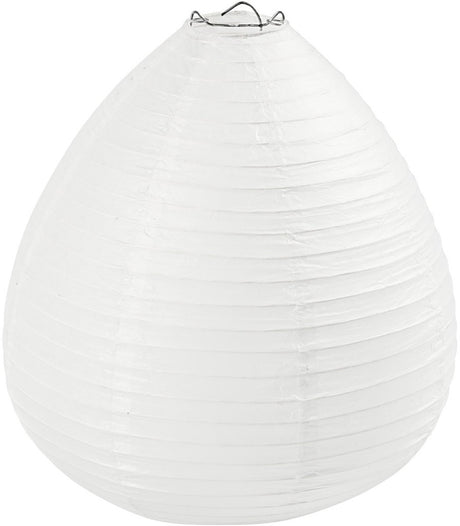 Creativ company rijstpapier lamp wit druppel, 27cm