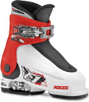 Roces idea up verstelbare skischoenen - maat 25-29 - 6-in-1 systeem - wit rood zwart