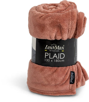 Lex max lex max - fleece plaid - 130x180cm - pastelpeach