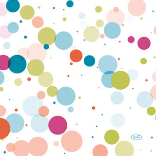 Duni servetten festive bubbles multi 33x33 cm | 12 stuks