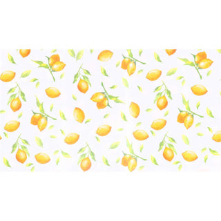 Merkloos sans marque tafellaken citrus 138x220 cm | 2 stuks
