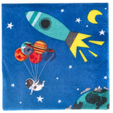Servetten space 33x33 cm | 4 stuks