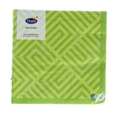 Duni servetten mosaic kiwi 33x33 cm | 12 stuks