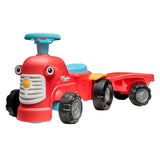 Falk running tractor Maurice with trailer red