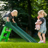 Swinging swinging slide with stairs green