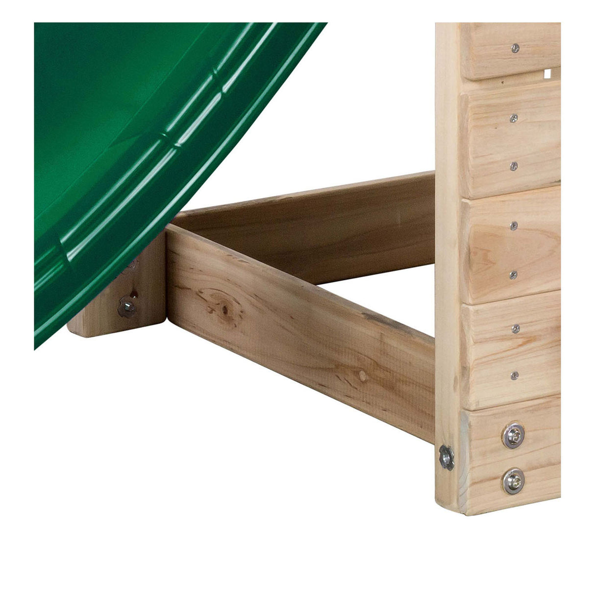 Swingking Mari liten lekeplass med lysbilde Hout Naturel Green