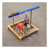 Swingking Swinging Wooden Sandpit med vannbrett og deksler