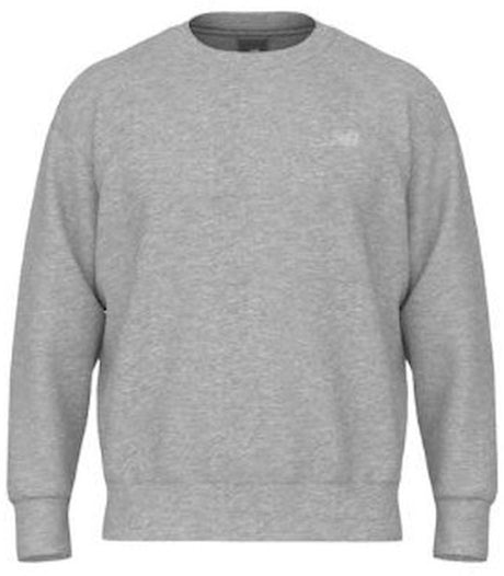New balance sport essentials fleece crew heren trui - atletic grey