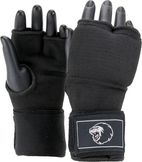 Super pro combat gear binnenhandschoenen met bandage zwart wit large