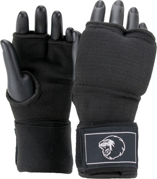 Super pro combat gear binnenhandschoenen met bandage zwart wit large