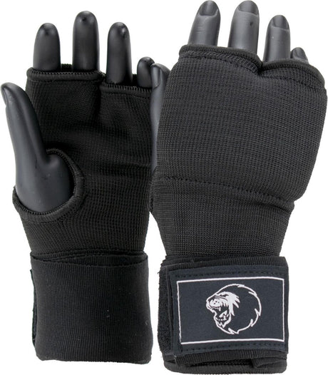 Super pro combat gear binnenhandschoenen met bandage zwart wit extra large