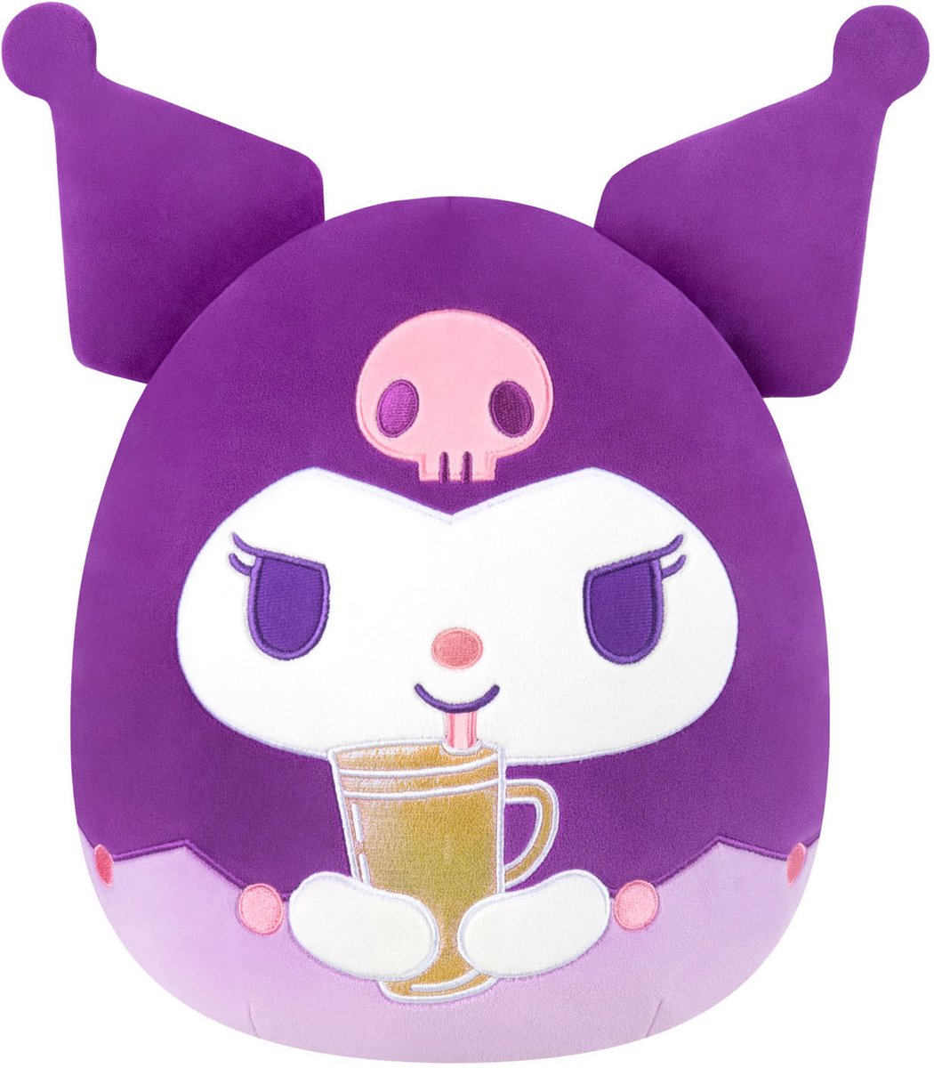 Squishmallows knuffel pluche hello kitty - kuromi cup 30cm