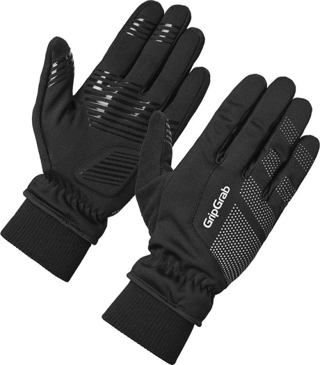 Gripgrab - ride 2 winddichte winter fietshandschoenen met padding gevoerde thermo wielerhandschoenen - zwart - unisex xs