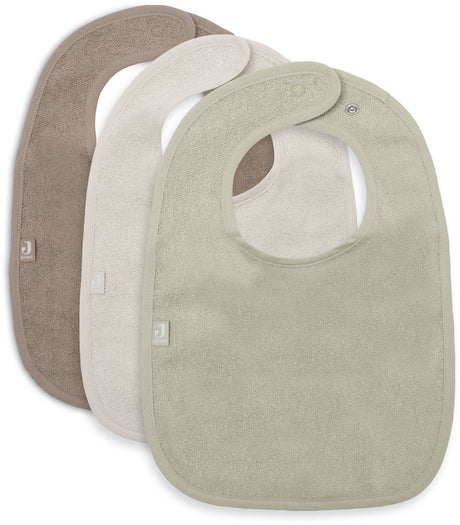Jollein lätzchen frottee - sand soft matcha milky coffee - 3 stück