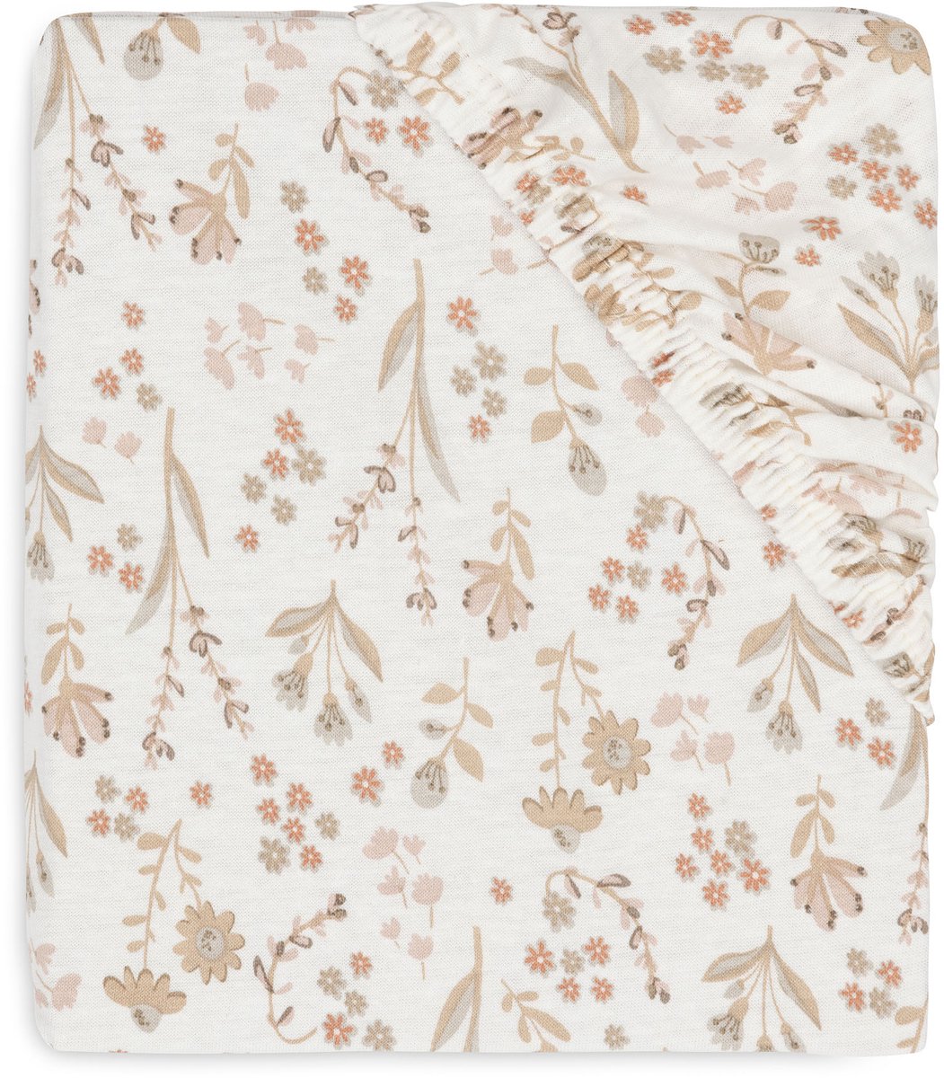Jollein baby - hoeslaken wieg jersey 40 50x80 90cm - babybed - zacht katoen - bloomy