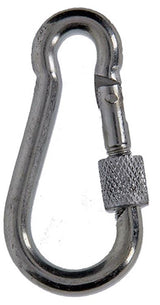 Mack 1008494 - 1 karabijnhaak + borgsl. 6 x 60mm verzinkt | 10 stuks