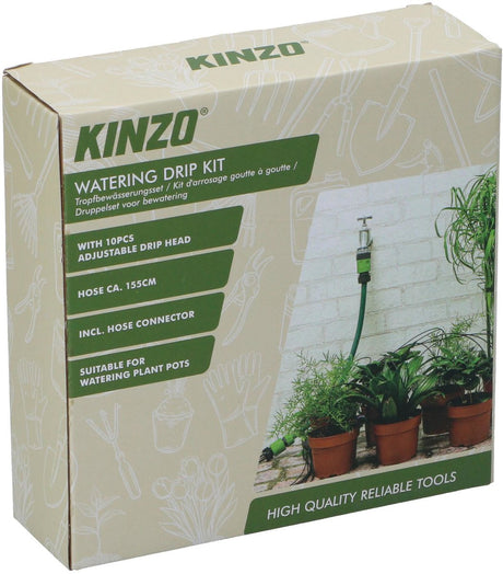 Kinzo bewateringssysteem tuin – automatisch druppelsysteem voor planten – 10 stuks