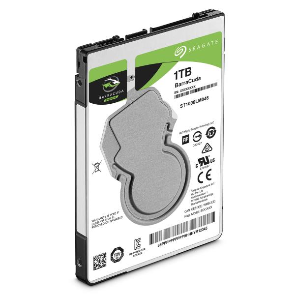 Seagate ST1000LM048 Barracuda HDD, 1TB, 2,5, SATA3 6Gbps, 5400 o / min, 128MB, 1,7W