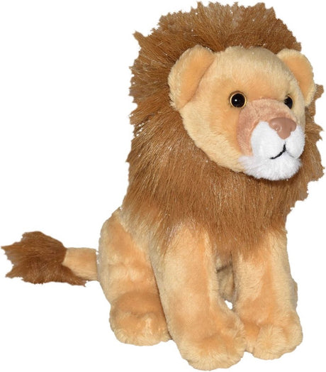 Wild republic leeuwen knuffel met geluid - pluche safari dier van 20 cm