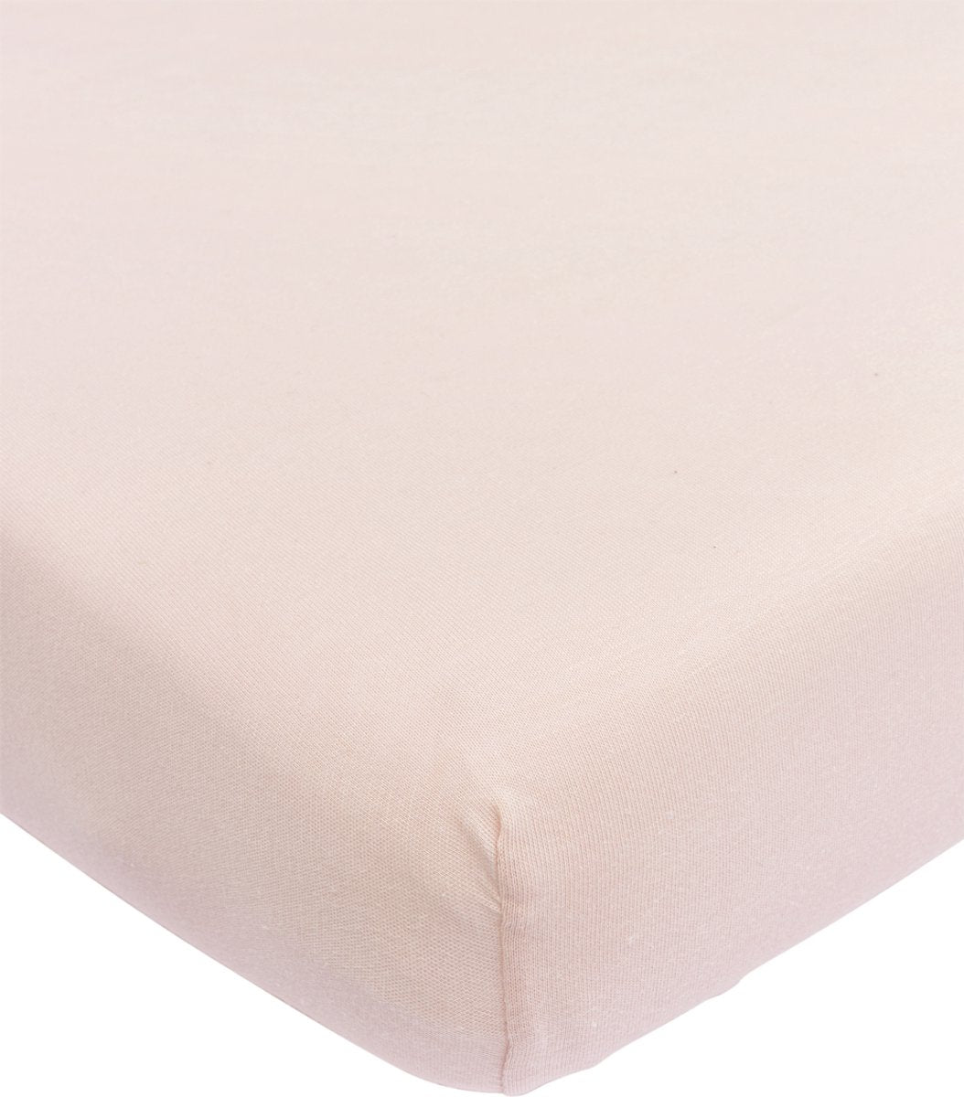 Meyco baby uni hoeslaken juniorbed - soft pink - 70x140 150cm