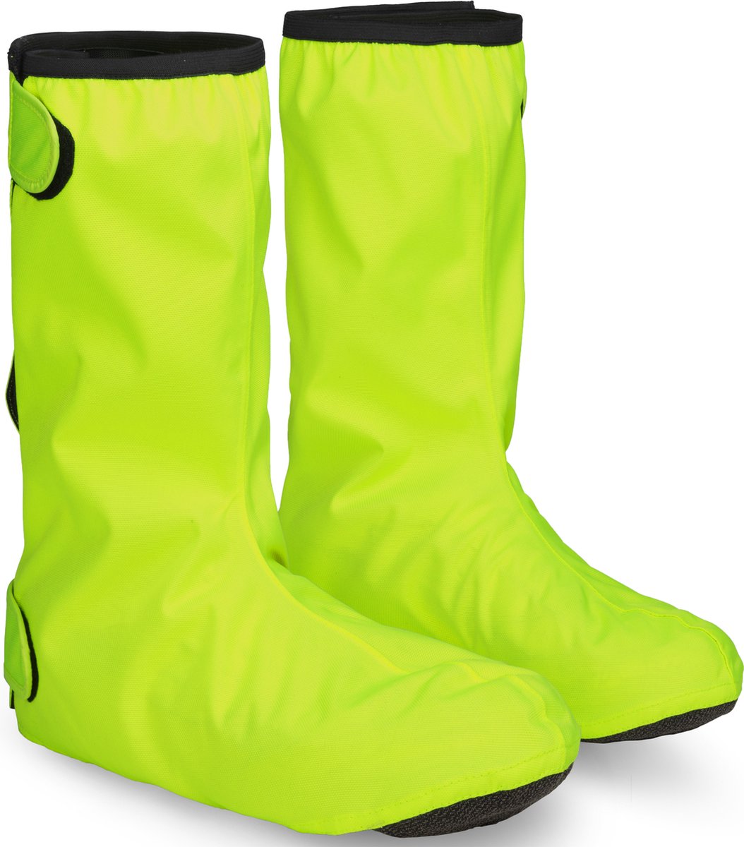Gripgrab - dryfoot 2 waterproof everyday regen fiets overschoenen waterdichte fietsoverschoenen schoenovertrekken - geel hi-vis - maat xl (44 45)