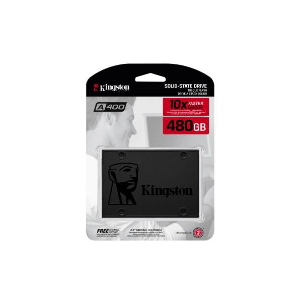 Kingston Kingston SA400S37 480G A400 SSD, 2,5, 480 GB, SATA3, 500 MB S, 350 MB S, 0,279W, nero