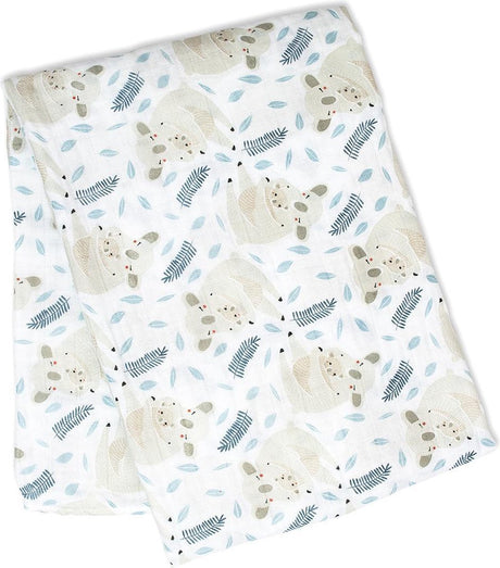 Lulujo - hydrofiele doek - swaddle - katoen - 120x120 cm - modern koala