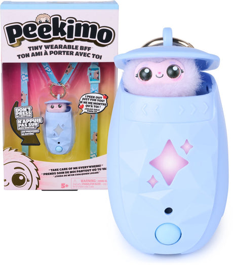Spin master peekimo interactieve knuffel - blauw