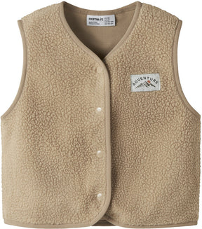 Name it - nmmowe sl nreg teddy vest - jongens - vesten