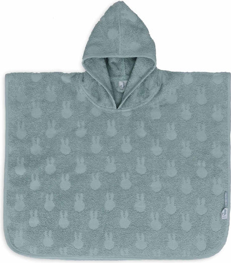 Jollein badponcho badstof miffy jacquard sea green 98
