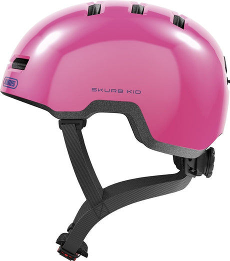 Abus skurb kid - fietshelm - kinderen shiny pink s (45 - 50 cm) s