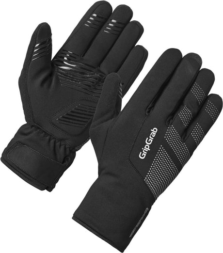 Gripgrab - ride 2 waterproof winter fietshandschoenen met padding waterdichte thermo regen fiets handschoenen - unisex - zwart l