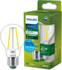 Philips led philips ultraefficient led lamp - 75w - e27 fitting - warmwit licht: 2700k - dimbaar - helder glas - a60 lampvorm - lange levensduur