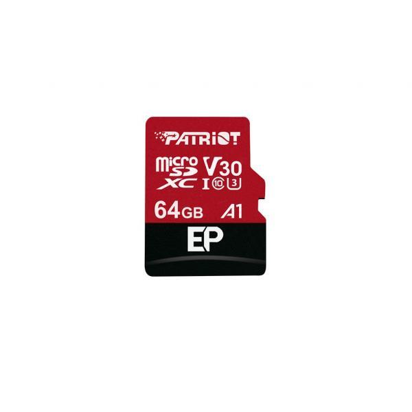 Patriot Patriot PEF256PEP31MCX EP Series High Performance Micro SDXC, 256 GB, 4K, V30 A1, 100 80MB S