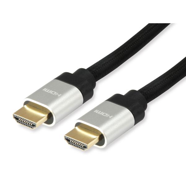 Equip 119380 HDMI 2.1 Ultra High Speed ​​Cable, HDMI Type-A-> HDMI Type-A, 48 Gbit S, ARC, 1m, Black