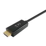 Utstyr 119390 DisplayPort til HDMI -kabel, DisplayPort -> HDMI, hann hann, rett, 2m, svart