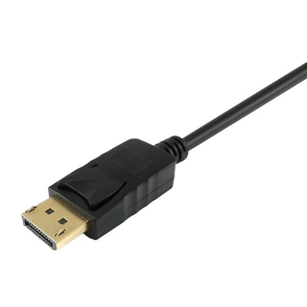 Utrusta 119390 DisplayPort till HDMI -kabel, DisplayPort -> HDMI, hane, rak, 2m, svart