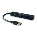 Equip equip 128953, 4-port usb hub, usb 3.2 gen 1 type-a, 5000 mbit s, black