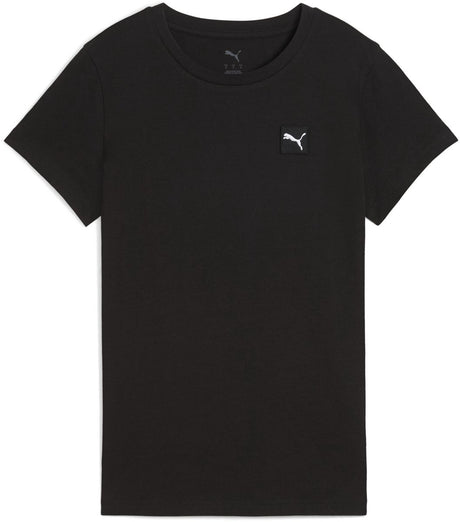 Puma ess elevated tee dames t-shirt - black s