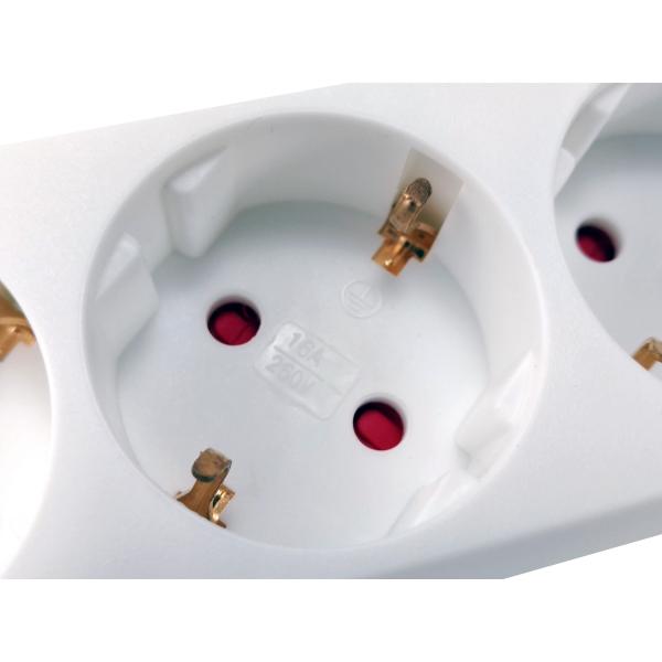 Equip 245554, 5-outlet power strip with 2x usb, 5x ac outlet(s) indoor, type f, 1.5 mm², 1.8 m