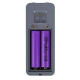 Woox r18650 is een set van 2 stuks oplaadbare lithium-ion batterijen type 18650