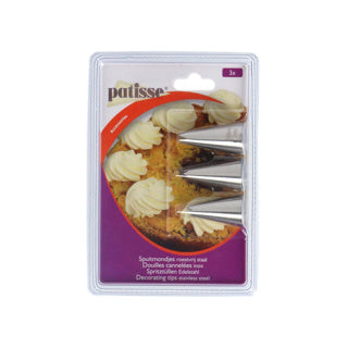 Patisse spuitmondjes rvs 3 delig | 3 stuks