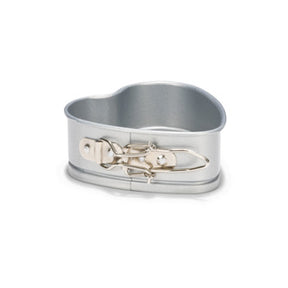 Patisse silver-top mini hart-springvorm 12 cm | 3 stuks
