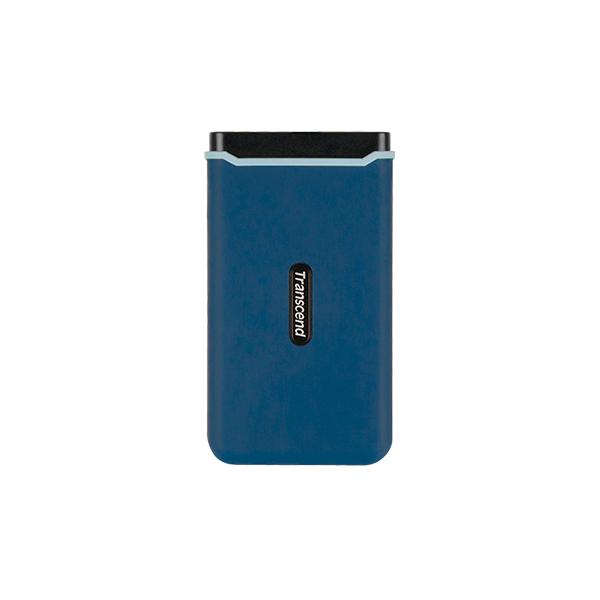 Transcend transcend ts250gesd370c esd370c external ssd, 250gb, usb type-a c, pcie, 1050 950 mb s, navy blue